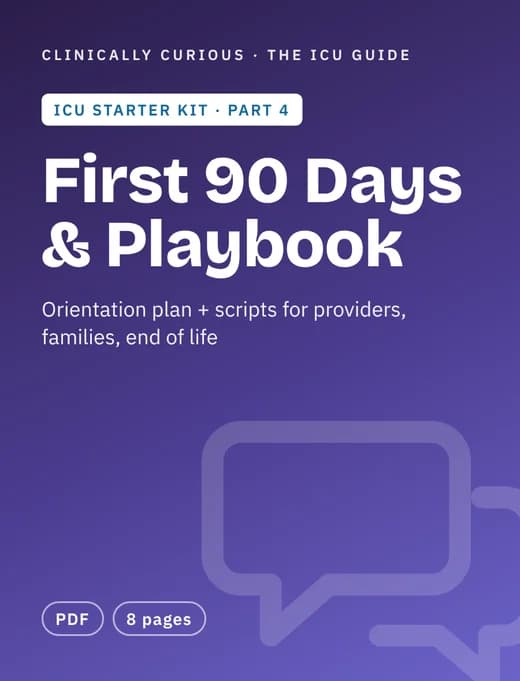 ICU Starter Kit Part 4: First 90 Days & Communication Playbook cover